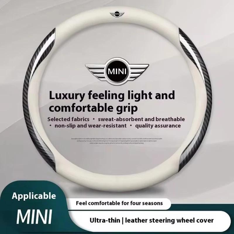 

For Bmw MINI Steering Wheel Cover JWC R53 R54 R55 R56 R60 F54 F55 F56 F57 F60 John Cooper S Clubman Countryman Car Accessories