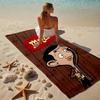 Beweis Strandtuch mit einem Mr. Bean2 Muster - weich, saugfähig, schnell trocknend, maschinenwaschbar - perfekt zum Schwimmen, Camping, Baden