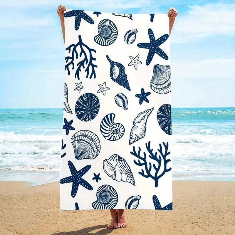Underwater Sunlight Sea Turtle Beach Towel Sand Free Quick Dry Blanket Ocean Ray Water Ripple Tortoise Print Towel