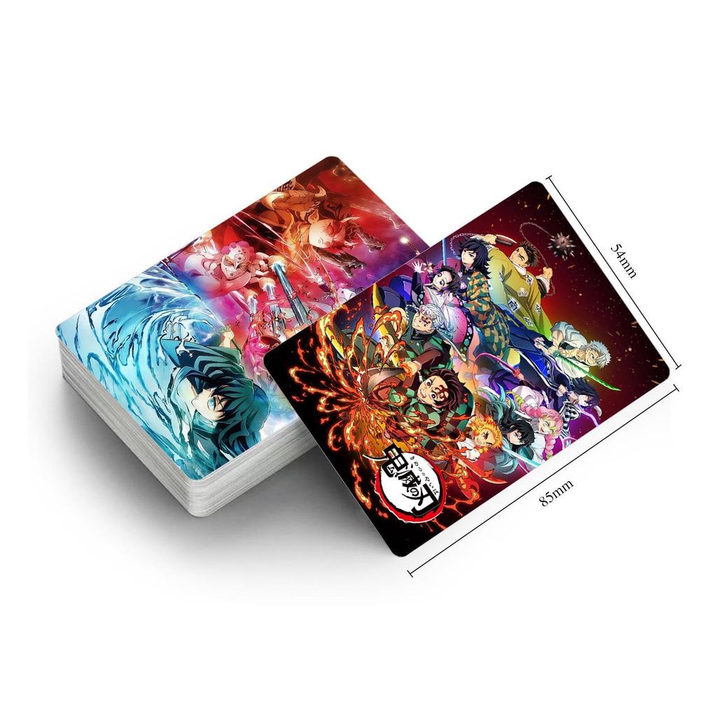 Demon Slayer Double-Sided HD LOMO Card Box Set - 30 Anime Bookmarks
