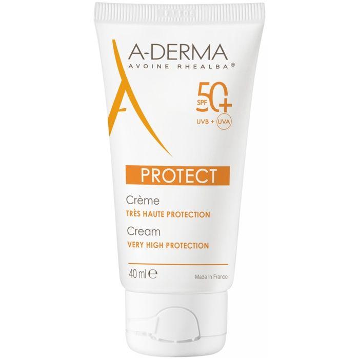 Crème Solaire - Aderma - Protect Crème Très Haute Protection - SPF50+ - 40ml - Résistante à l'eau