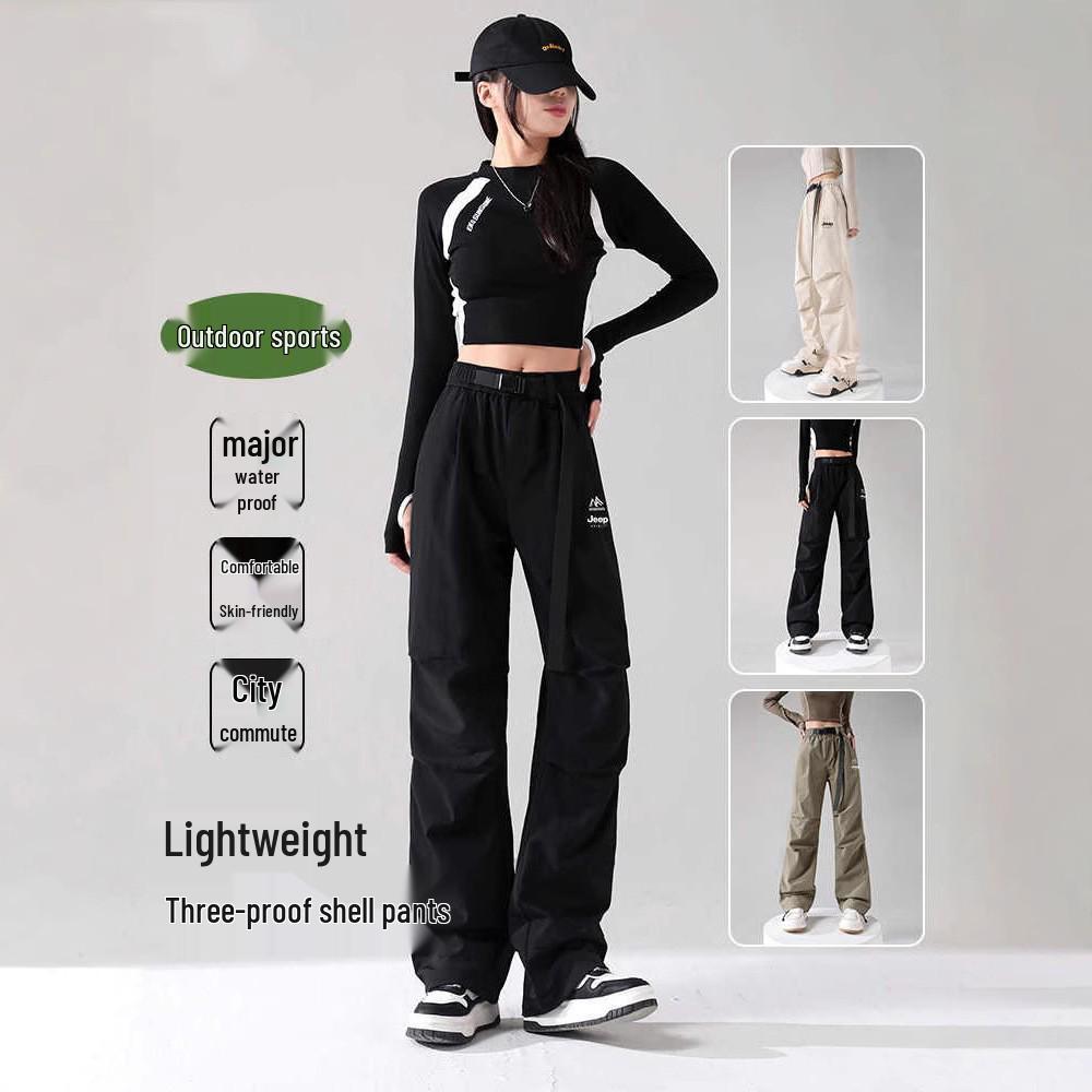 WASSUP Women's 2025 Summer Quick-Dry Cargo Pants for Hiking & Sports