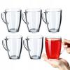 KADAX Szklanki 350ml Zestaw Do Herbaty Kawy Z Uchem