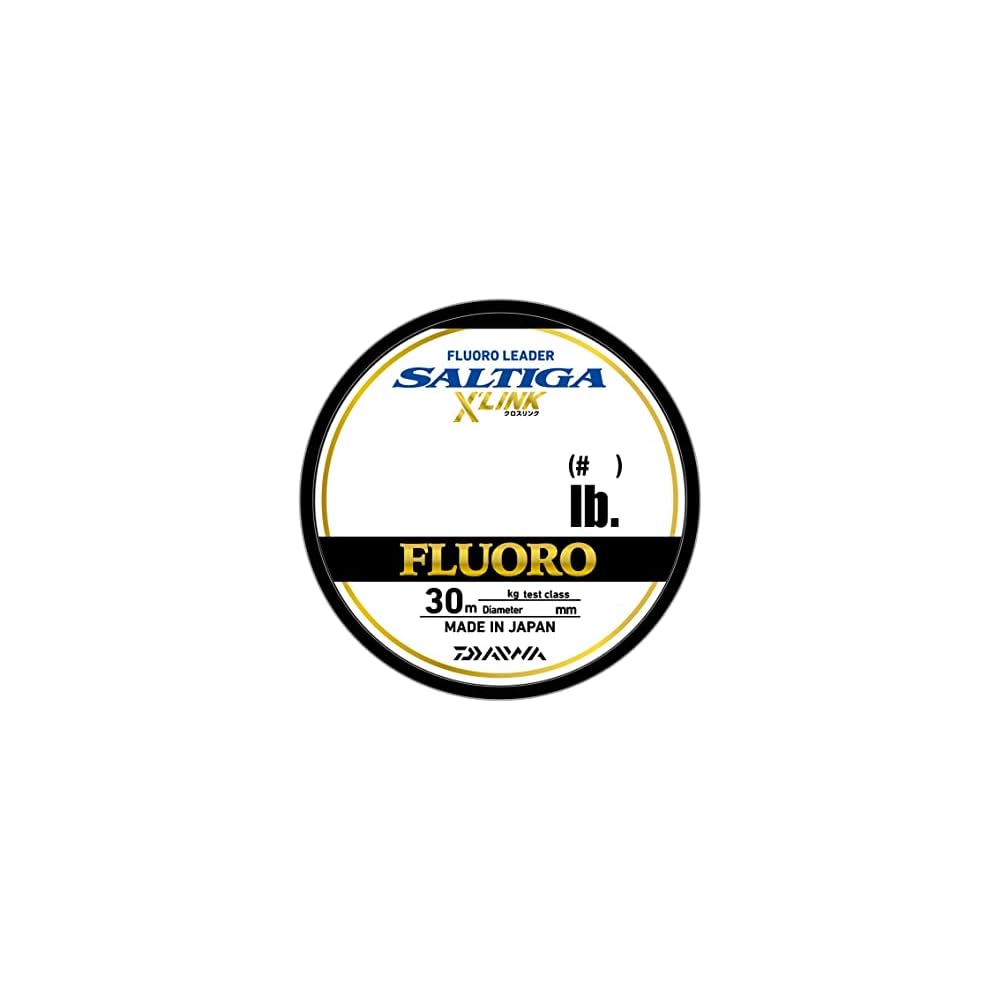 Saltiga Fluorocarbon Leader Crosslink 30m 8lb (#2) Natural Fishing Line
