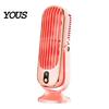 Wide Range Air Circulation Fan Turbofan Desktop with Digital Display, 3 Speed Quiet Personal Display Fan, Rechargeable Small Timer for Bedroom