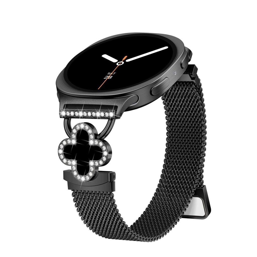 Cinturino Universale per Samsung Watch8 con Quadrifoglio e Fibbia Magnetica Milanesee