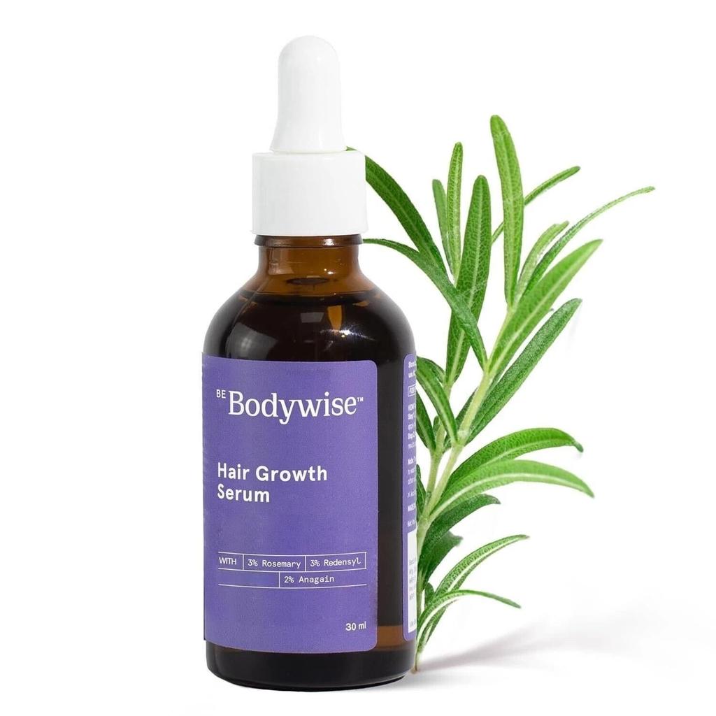 Be Bodywise 3% Rosemary Hair Serum | With 3% Redensyl & 2% Anagain 30ml -F SHIP