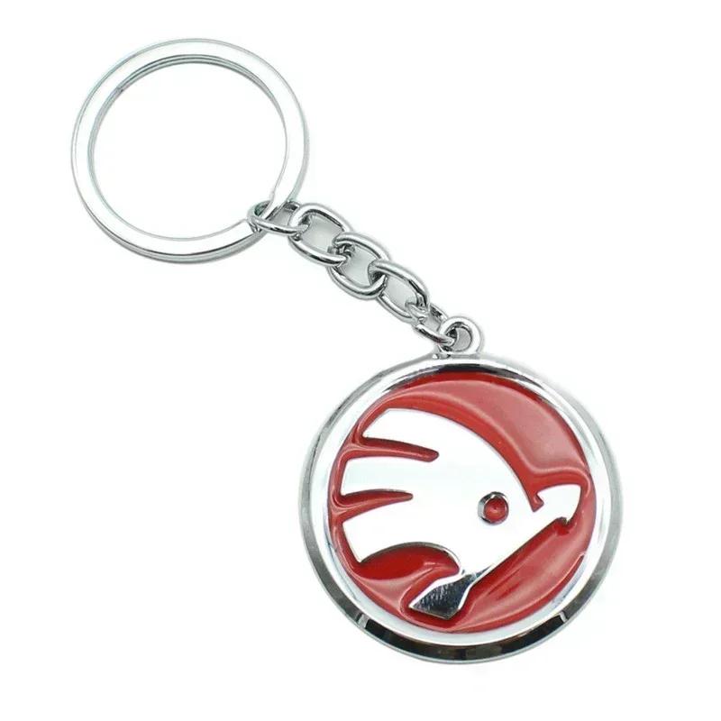 2025 New Metal Car Key Rings Chain Badge Keyrings Keychain for SKODA KAMIQ Fabia Rapid Octavia Kodiaq Karoq Laura Superb 2 VRS Y