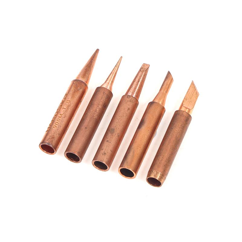 5Pcs Pure Copper Lead-Free 900M-T-K Soldering Iron Tip Soldering Iron Tip