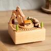 Custom Engraved Wooden Music Box Creative Home Decor Craft Birthday Gift Toy