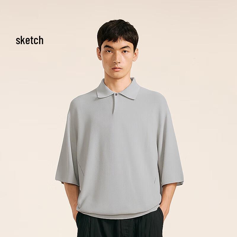Sketch Men s Autumn Knit Polo Shirt XS