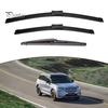 Non Destructive Buckle Wipers 3Pcs 24" 14" 10" Windshield Wiper Blades Replacement for MG ZS ZST EV Car Parts 2017-2024, Front And Rear Kit,