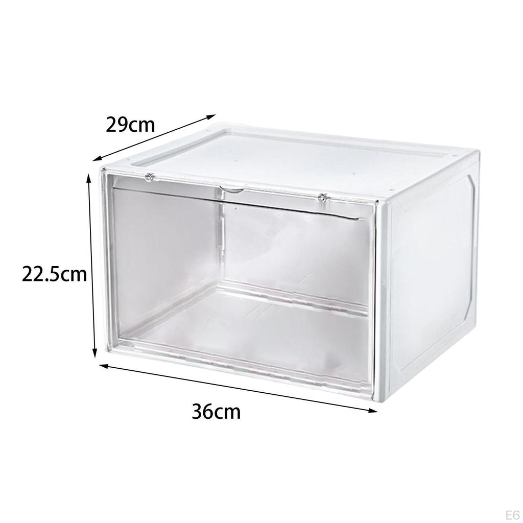 Basketball Storage Box Side Open Display Shoes Case Drawers
