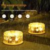 Solar Glass Ice Brick Lamp for Outdoor Walkways and Gardens