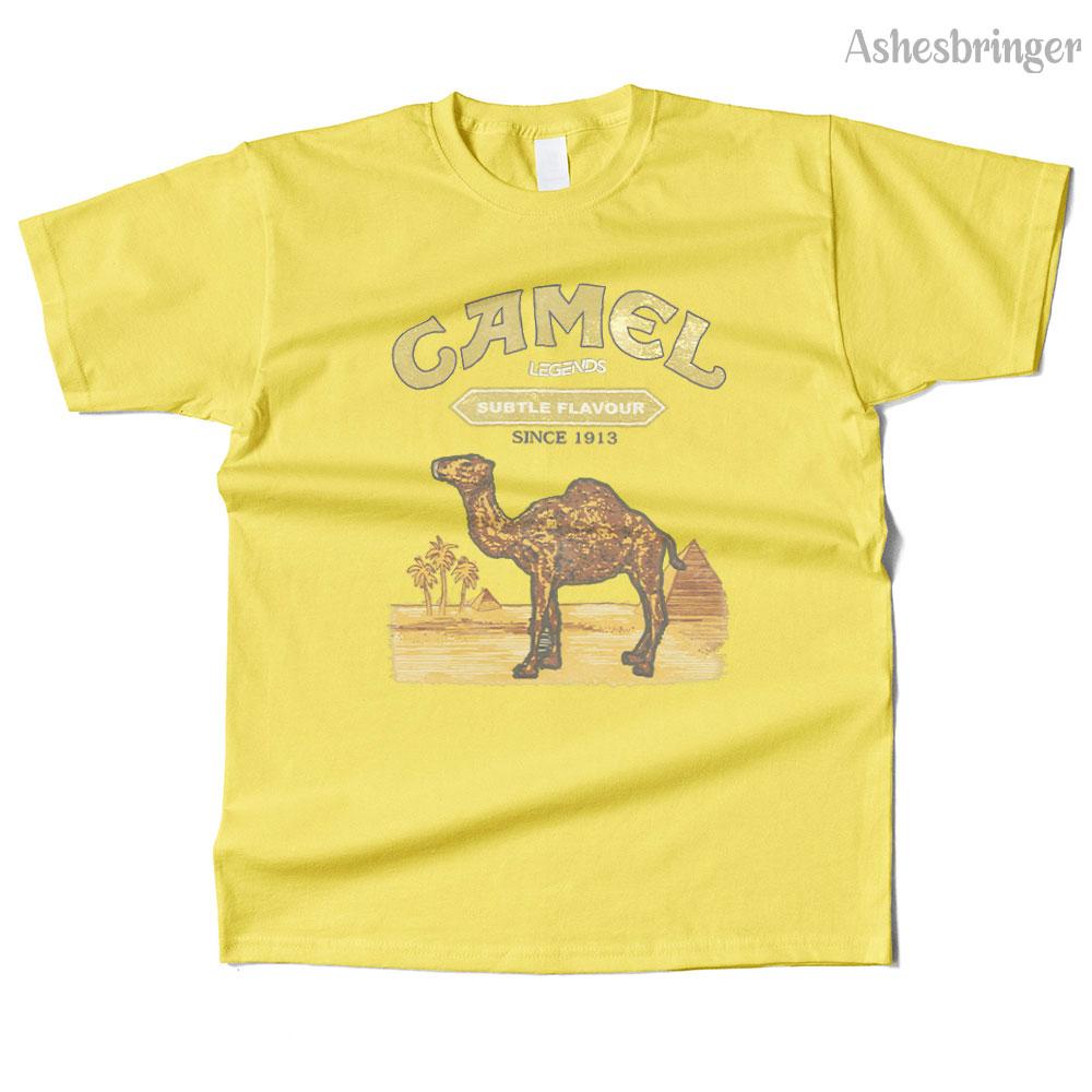 Unisexs Cotton Camel Legends Graphic T Shirt Street Casual Style Tee for Unisex and Women