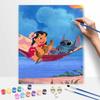 Lilo and Stitch ukulele hammock Disney digital oil painting diy coloring handpainted handpainted filling home decoration unique gift