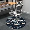 1PCDino Eggs Office Round Area Rug,  Mat Suitable For Office, Under Office Chairs Bedroom Living Room Home Decor, Room Deco