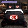 Biancheria da letto a tema Middlesbrough FC Set 3 Pezzi Copripiumino Biancheria da letto Decorativa per Camera Adolescenti Decorazione Casa