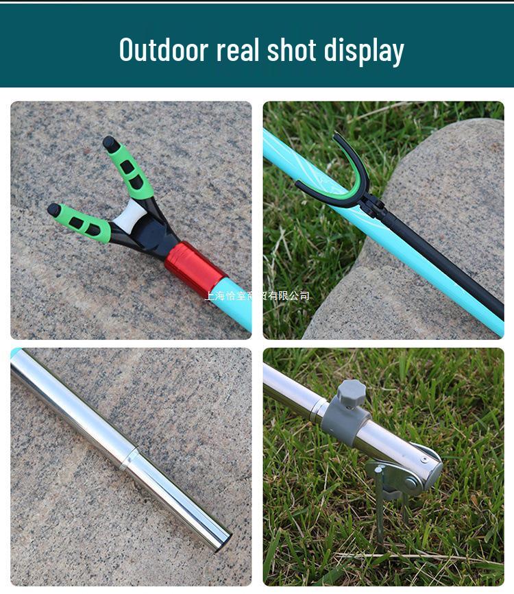Ultra-Light Carbon Fishing Rod Stand & Holder for Box and Chair Use