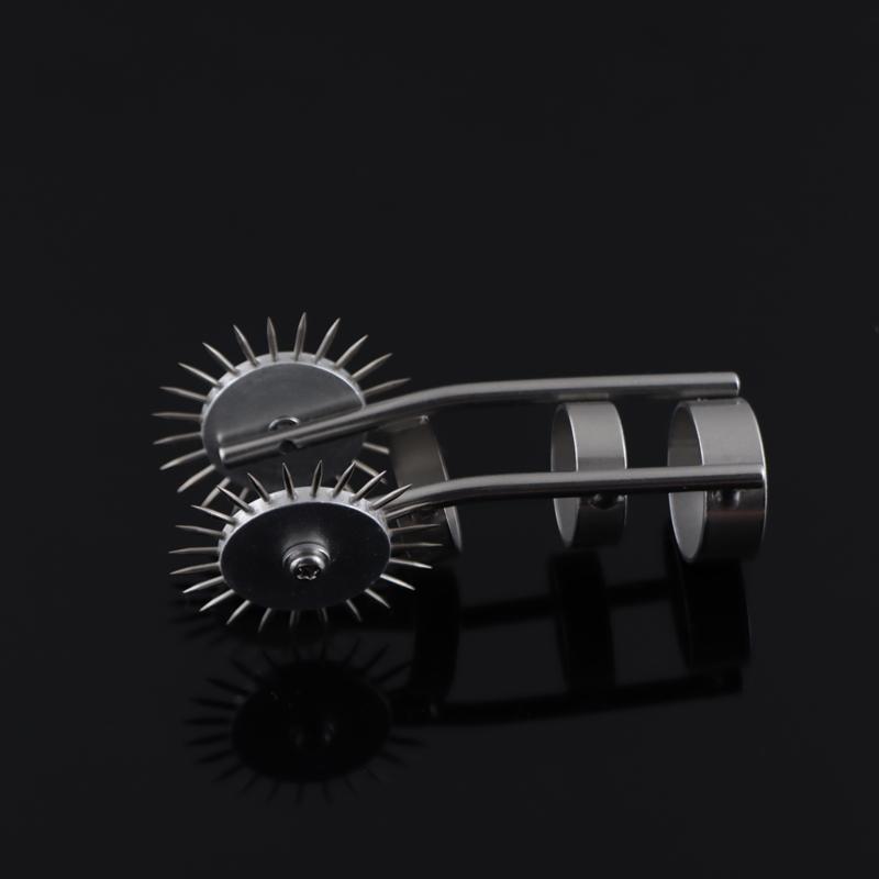 New Stainless Steel Pinwheel Needles Wheel Roller Submissive Fetish Sex Slave Adult Sex Toys Nipple Clitoris BDSM skin
