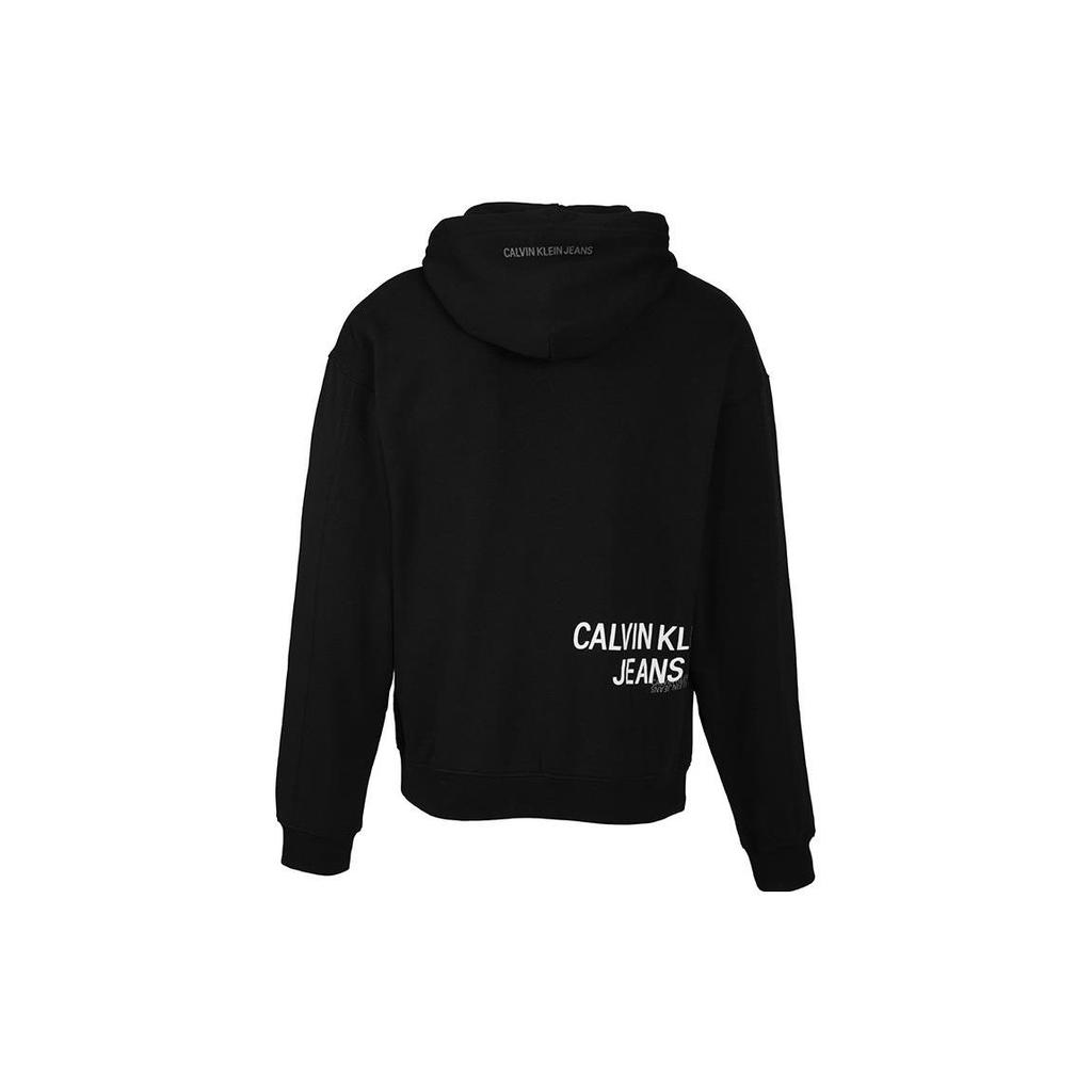 Calvin Klein Letter Print Hoodie Men tops Black J30J318801-BEH