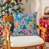 Flowers And Animals pattern Pillow Case Silky Short Plush with Invisible Zipper Dustproof Sofa Cushion Cover for Home Decor