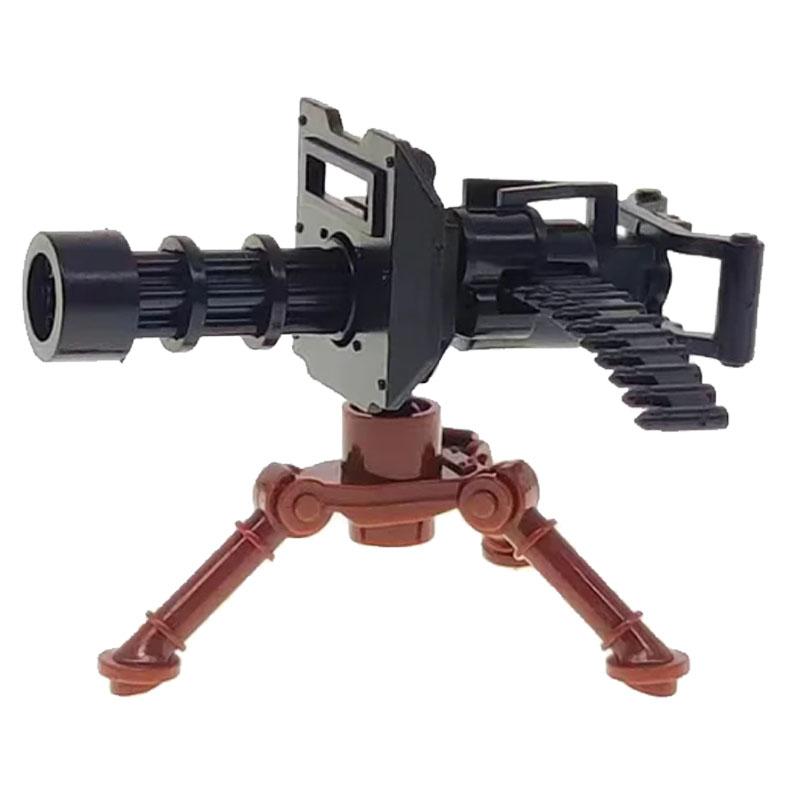 

Военное оружие Второй мировой войны строительные блоки фигурка солдата игрушка Гатлинг М2 тяжелый пулемет NSV M19 винтовка пуля цепь миномет K045