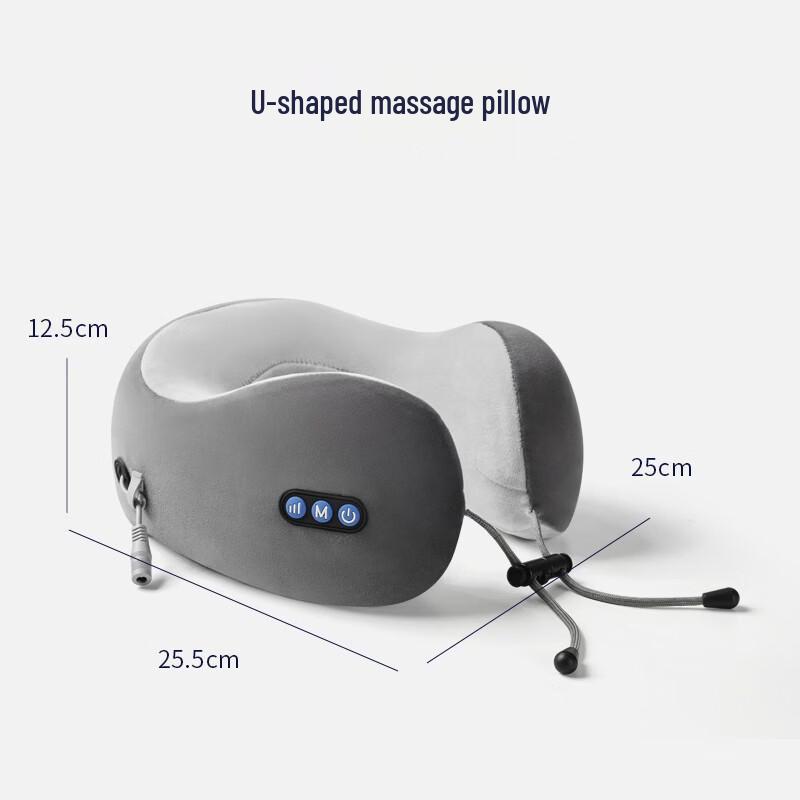 JAGO Electric Massage U-Shape Travel Neck Pillow