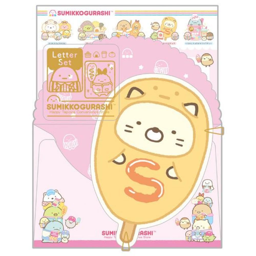 Набор писем San-X Sumikko Gurashi, Wakuwaku Tapioca Convenience Store, LH82101, Прибл.. В19 x Ш14,8 x Г1,5 см