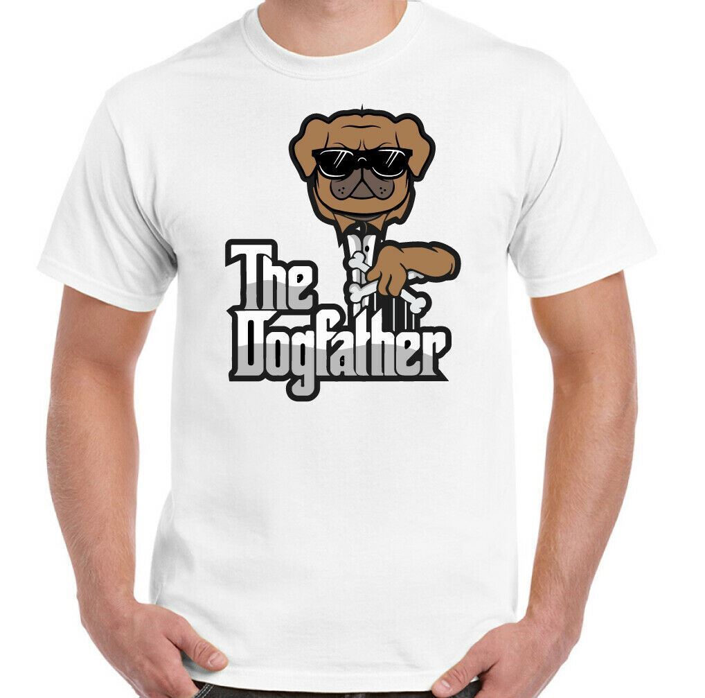 THE DOG Father T-SHIRT, Mens Funny DOGFATHER Tee Top Father s Day Dad Daddy Pops XXXL