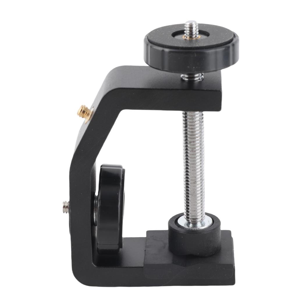 Large Aluminium Alloy Black C Clamp Mount Fixed Desktop Bracket for Flashlight Camera Tripod Photography
