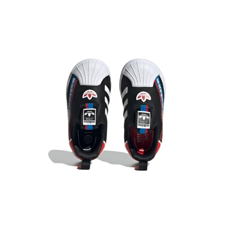 adidas Superstar 360 J Toy Race Car Kids Sneakers Black Core-Black Vivid-Red HQ4075