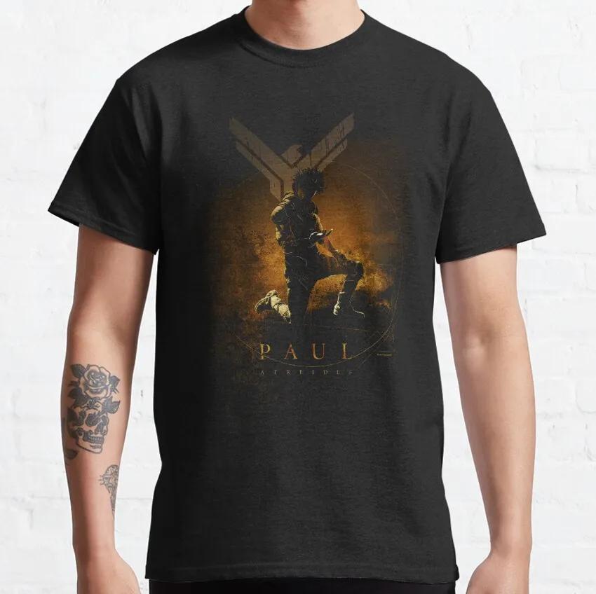 Dune Atreides Character Portrait t shirt for Leisure 100% Cotton Tees Round Neck Short Sleeve T Shirts Graphic Clothes