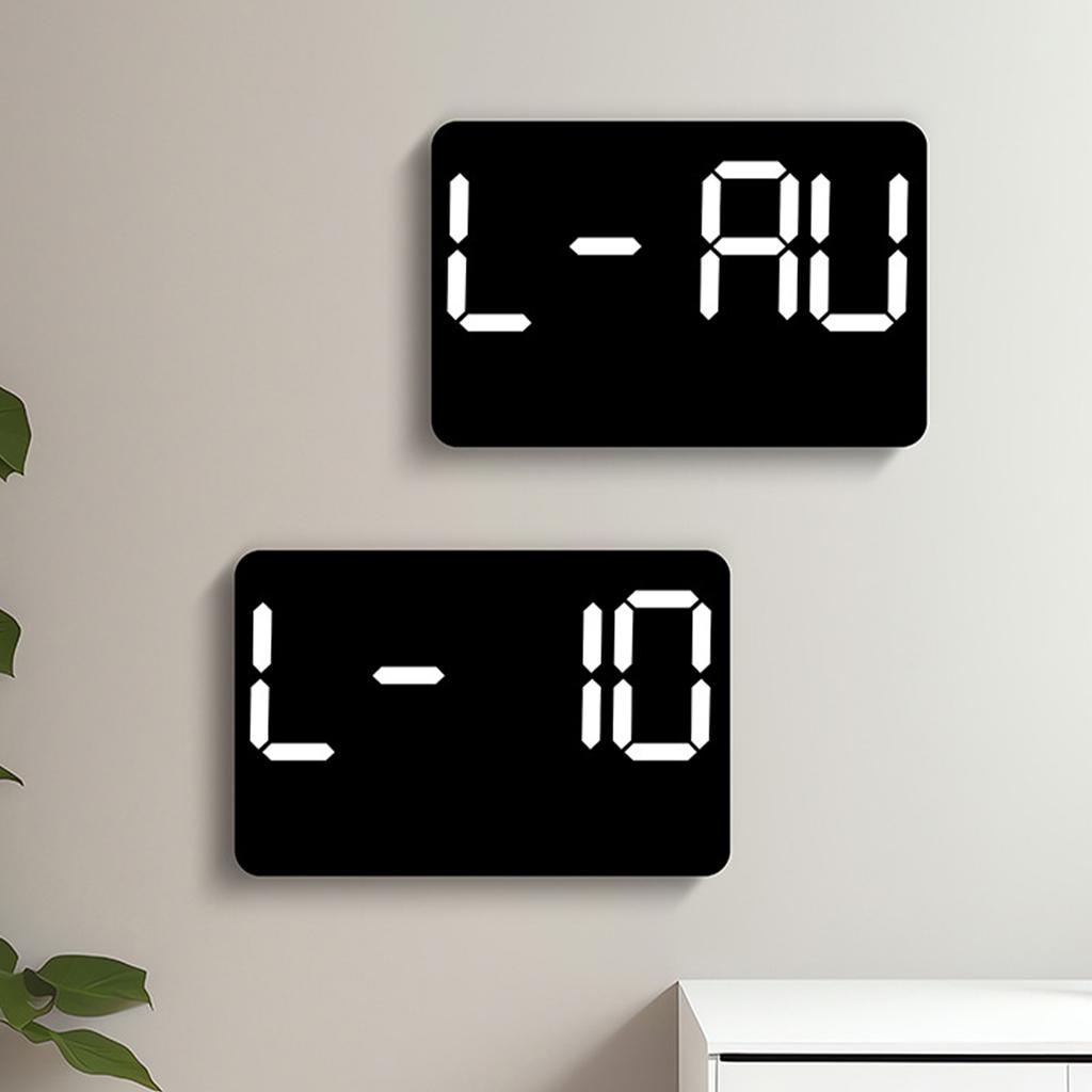 LED-Wecker große Größe digitale elektronische Wanduhr Wohnzimmer einfach Woche großer Bildschirm leise