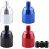 Car Gear Lever Decoration Alloy Gear Shift Knob Reverse Lockout Lever Lifter Up Gear Shift Knob Shifter Adapter Black Blue Red Silver(Black)