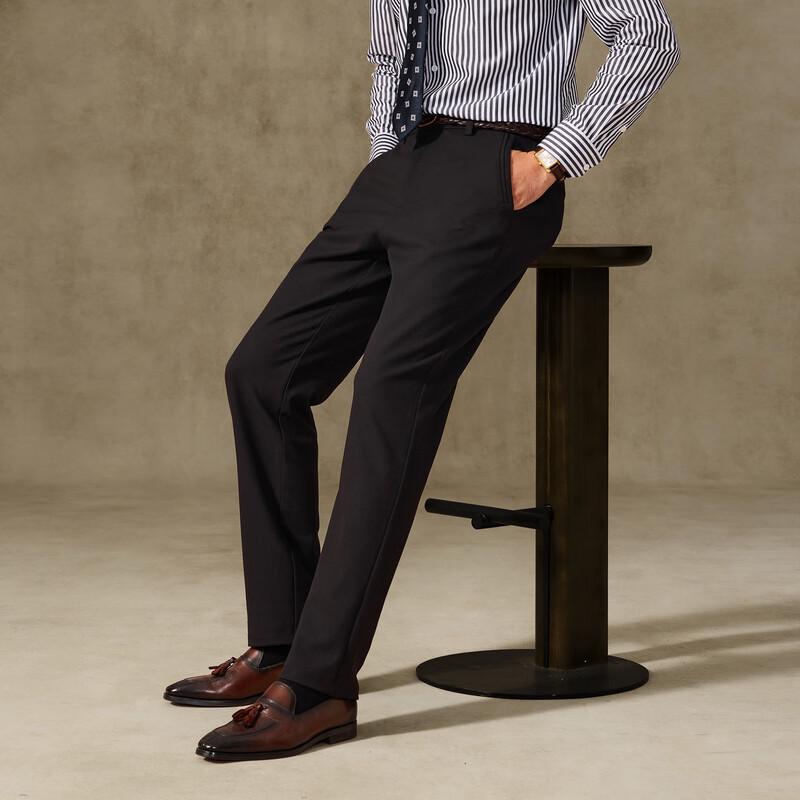 FIRS Men's Brushed Thickened Twill Straight-Leg Casual Pants