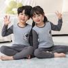 Kids Cotton Thermal Underwear Set Boys Girls Long Johns Pajamas Soft Base Layer 3-8 Years
