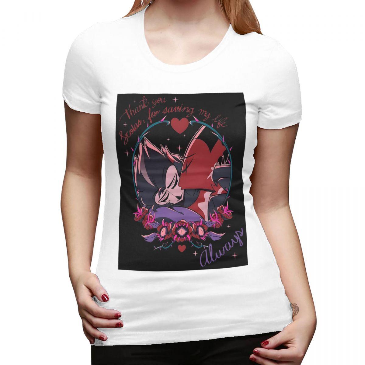 

Always Helluva Boss TShirt for Women ONeck Streetwear T Shirts Womens Short Sleeve Summer Clothes Tops S