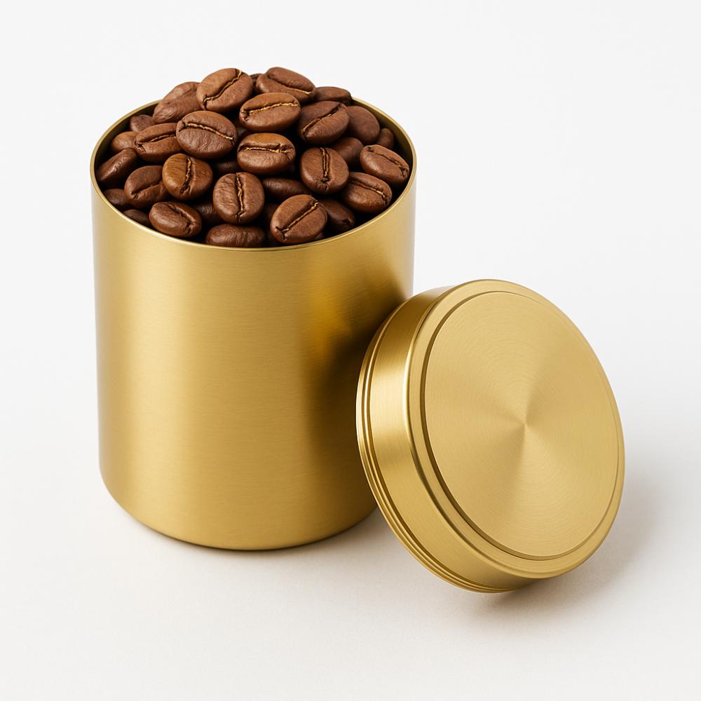 Portable Mini Sealed Jar Solid Color Moisture-proof Tea Can Aluminium Alloy Nut Candy Food Storage Container Travel