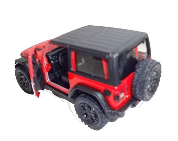 Kinsmart 2018 Jeep Wrangler Czerwony Hardtop,