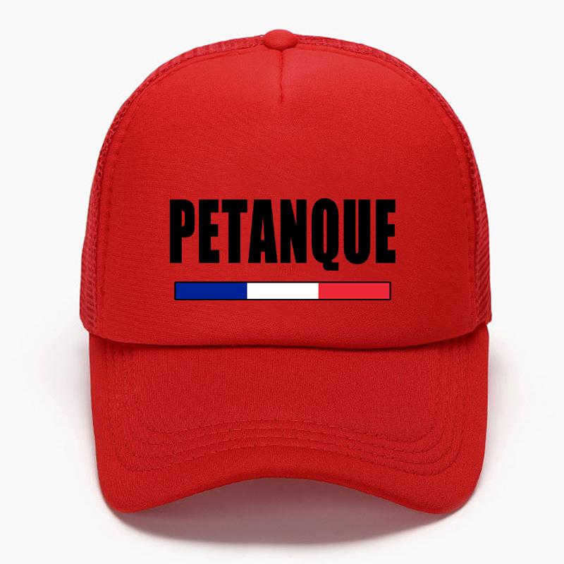Pétanque Foam Trucker Cap French Outdoor Style Mesh Snapback Hat for Men Women Summer Sun Baseball Cap Apéro Boules Game Hat