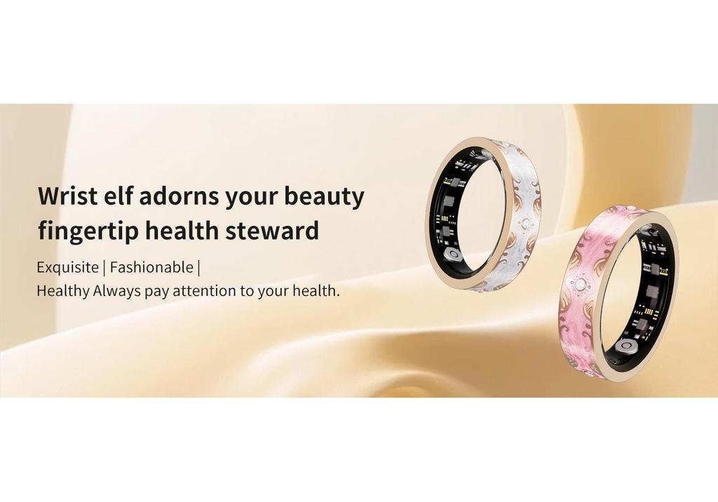 V10 Smart Ring: Heart Rate & Blood Oxygen Monitor, Sleep & Sports Tracker, Waterproof Enamel Design