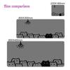 Simple Line Cat Mouse Pad Large Computer Office Game Table Mats Xxl Rubber Antislip Gaming Keyboard Mousepads Desk Pads 40x90