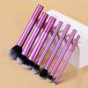 10ks Mini sada štětců na make-up Powder Eyeshadow Foundation Blush Blender Concealer Beauty Makeup Tools Štětec Profesionální potřeby