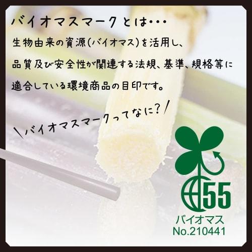 Edogawa Bussan Biomass Straws, 6mm Diameter x 21cm Length, Pack of 500, GPE621SN6