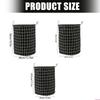Spacious Grid Pattern Cotton Linen Foldable Laundry Basket for Home Storage of Dirty Clothes Toy and Household Items