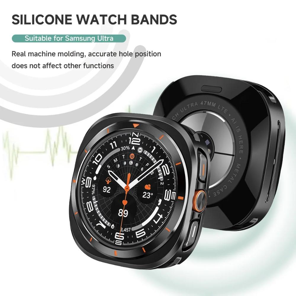 Metal Aluminium Alloy Case For Samsung Galaxy Watch Ultra 2025/2024 47mm Protective Hard Cover for Galaxy Watch 8 44mm 40mm No Glass