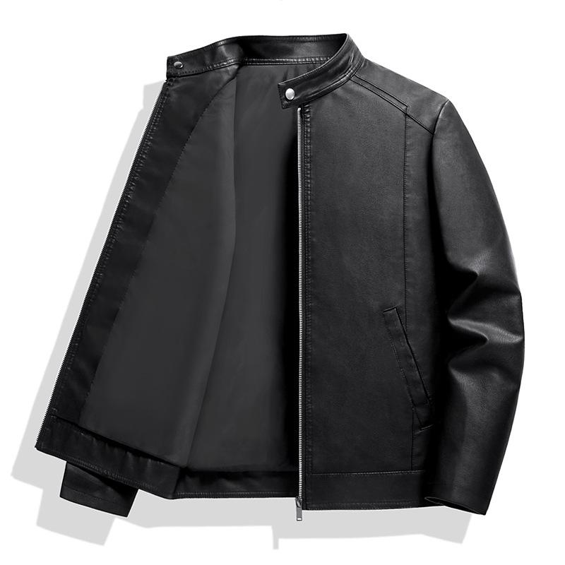Spring and Autumn New Products Men's Leather Jacket Top Leather Jacket Men's PU Leather Jacket Spring and Autumn Men's Leather Jacket