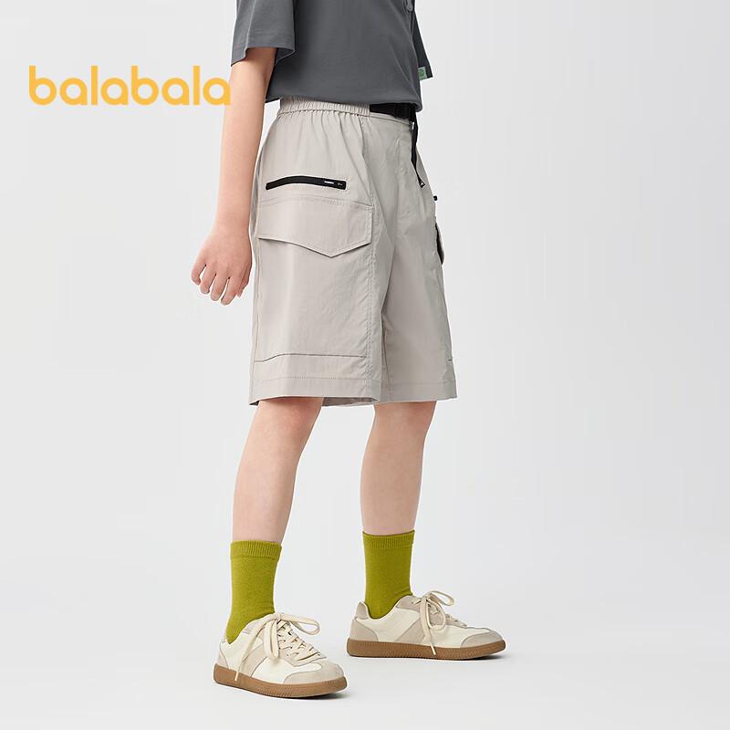 Balabala Boys Summer Loose Fit Cargo Shorts 165