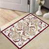 Vintage Floral Medallion Doormat Non Slip Absorbent Entryway Rug European Style Pattern Mat for Home Entrance Indoor Outdoor Use